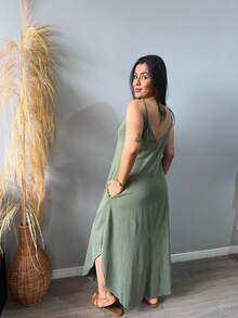 Simple Deza Tank Dress - 綠色 - 查看 2