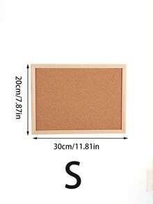 1 pieza Tablero de aviso multifuncional para oficina y hogar, de alta apariencia, decoración de pared de empresa, pared de fotos, tablero de corcho colgante de una o dos caras, estilo estudiantil para dormitorio (regalo aleatorio de chinchetas)