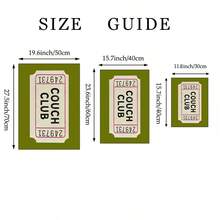 1 件复古票根墙饰，复古票根语录印花帆布画，文字海报，横幅，适合悬挂在卧室、客厅、公寓、宿舍的沙发上方，送给她的礼物，可选无框或有框。 - 彩色 - 查看 6