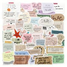 50 Inspirational Quotes Stickers - Floral, Geometric & Star Designs In Soft Colors For Laptop Phone Case Decoration - Positive Affirmation, Self Care, Daily Encouragement, Inspiration Stickers, Fun Patterns