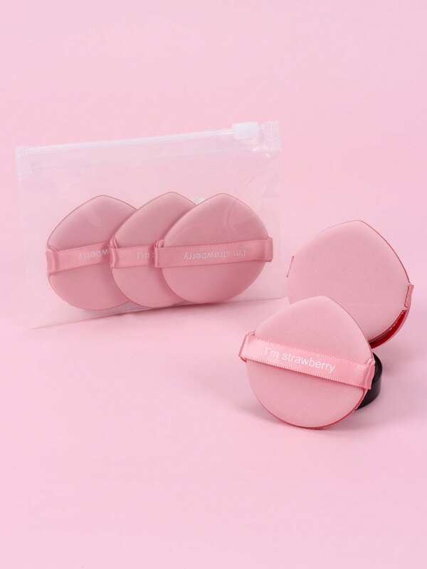 5pcs/Set Air Cushion Puff, Includes Air Cushion Puff, Non-Latex Blending Sponge And Makeup Sponge, Suitable For Liquid Foundation, Foundation, And Concealer, Suitable For All Skin Types