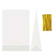 25pcs Flat Bottom Gusset Processing Bag, Transparent Cellophane Gift Bag, Gift Bag With Kink Tie, Gift Bag For Birthday Party Party, Christmas Halloween Small Gift Bag - Multicolor - View 5