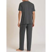 Latuza Men's Soft Pajama Set Viscose Short Sleeves Top With Pants