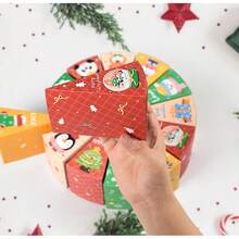 Calendario de Adviento de Navidad, Caja de regalo sorpresa, Caja de embalaje de regalo sorpresa para fiestas, Regalo para sus seres queridos y mejores amigos