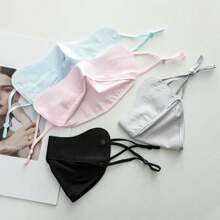 1 Stück Damen Atemschutzmaske mit UV-Schutz, atmungsaktiv, mit verstellbaren Ohrbügeln