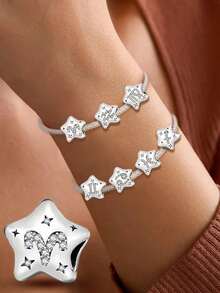 1pc Exquisite 12 Zodiac Sign Pendant Bead, Suitable For Women To Wear, Can Be Used For DIY Jewelry Making Such As Bracelets And Bangles, An Excellent Gift For Girlfriend - Star Constellation - View 4