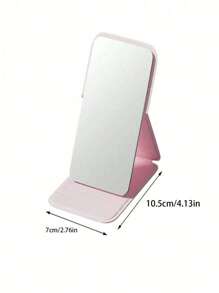 Espejo de maquillaje plegable, adecuado para tocadores, fácil de almacenar y ahorra espacio. Es adecuado para baños y dormitorios de estudiantes. Espejo de maquillaje portátil de escritorio, se puede usar para decoración del hogar, decoración de la habitación, regalos de boda o cumpleaños - regalos del Día de San Valentín.