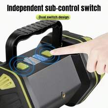 Multi-Functional Bright LED Handheld Lamp, Large Battery Capacity For Long Runtime, Type-C Charging, 8 Lighting Modes, Side Soft Light COB, Convenient Handle Design, Smart 4-Level Battery Indicator, Ideal Lighting Companion For Outdoor Travel & Adventure - Black - View 7
