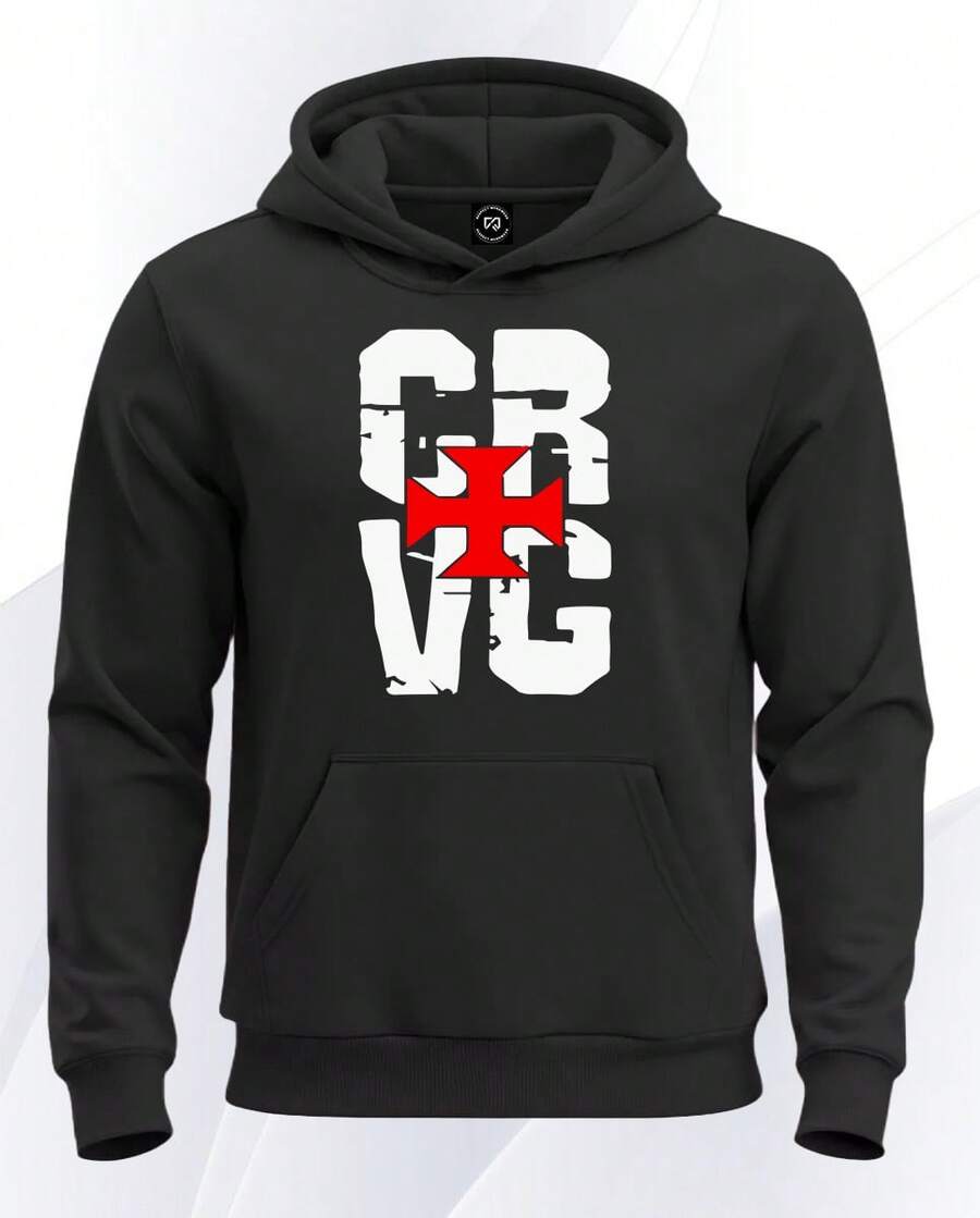 Vasco Da Gama Giant Of The Hill  Sweatshirt Cruzmaltino Team Hoodie - 黑色 - 查看 1