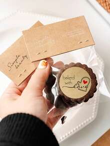 500 buc/rolă autocolante din hârtie kraft - autocolante pentru ambalare și etichetare pentru bijuterii, artizanat, organizare, borcane - etichete adezive rotunde goale pentru proprietarii de magazine și conserve, confecționarea de bijuterii, prezentarea și ambalarea bijuteriilor