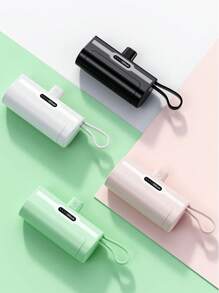 Batterie externe portable mini 5000 mAh, poids léger 97g, plusieurs couleurs, avec ports Lightning et Type-C, affichage numérique, taille compacte, convient pour téléphone, voyage en plein air, cadeaux de remise de diplôme, enterrement de vie de garçon, cadeaux pour demoiselles d'honneur, cadeaux pour la fête des pères, faveurs de mariage, fêtes d'anniversaire, rentrée scolaire