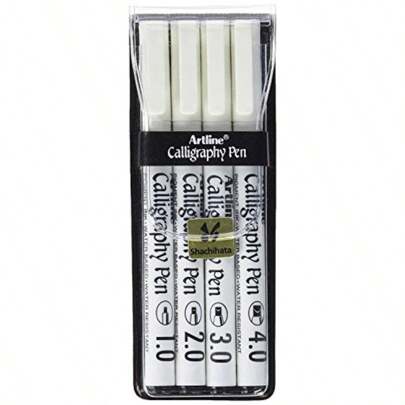1240401 240 CALLIGRAPHY PEN 4 NIB SIZES 1234 WA BLACK