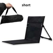Outdoor Foldable Camping Chair Garden Park Single Slouchy Reclining Chair Backrest Cushion Picnic Camping Folding Back Beach Chair