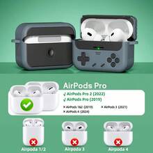 DInesore For Airpods Pro 2nd Generation Case Cover With Cleaner Kitwith Lock For Airpods Pro Case Cover Classic Cool Funny Game Console Hard Air Pod Pro Case For Men Boy Black 7001 - A1-Black - 查看 3