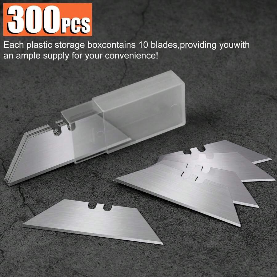 100 Pcs SK5 High Carbon Steel Utility Knife Blades With Storage Box, Sharp Non - Rusting Razor Blades For Box Cutter - Nhiều màu - Xem 1