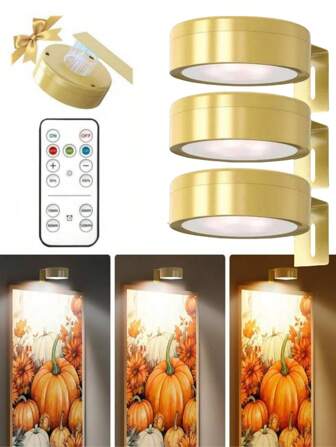 1/3/6 pièces Lumières d'image LED sans fil alimentées par batterie, avec lampe murale sans fil magnétique, guirlandes lumineuses, lampes, lumières LED, veilleuse, éclairage, lampe de lecture, lumières LED pour la chambre - Température de couleur réglable, minuterie, télécommande et contrôle par pression - Parfait pour la galerie, les escaliers, les couloirs