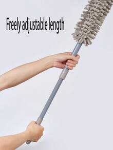 1pc Fiber Dust Brush, Used To Clean The Narrow Gaps Under The Bed, Under The Sofa, On Top Of The Cupboard, Etc
