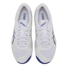 Asics 男子网球鞋 SOLUTION SWIFT FF 2 休闲户外减震舒适运动鞋 1041A466-103 - 白色/藍色 - 查看 4