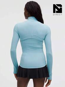 Lululemon Define Jacket Nulu Women's Lightweight, Full Zip Running Track Jacket-For Yoga Gym Running-Sweat-Wicking-Yoga-All Seasons Sport-Spring/Summer-Autumn/Winter-Mother's Day Gifts-Father's Day Gift - 水洗藍 - 查看 3