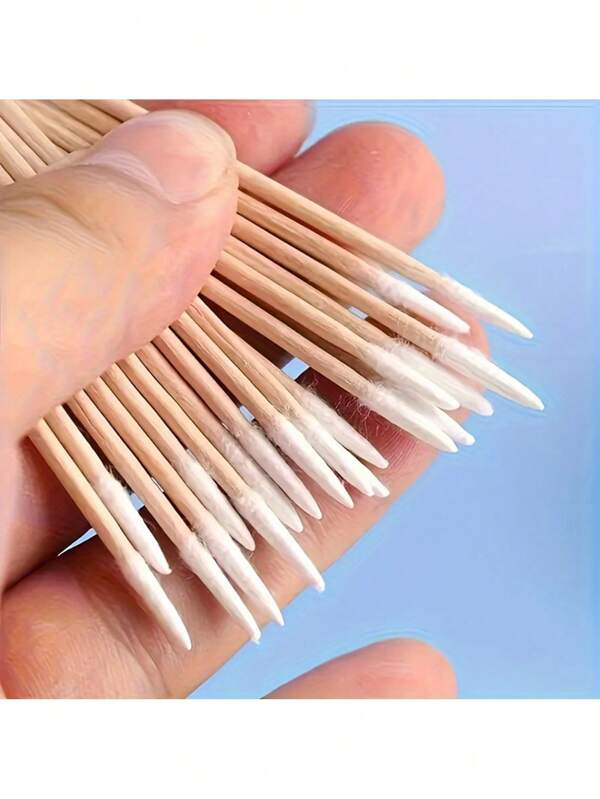 500/300/100 ultracienkich, jednorazowych, spiczastych patyczków do czyszczenia paznokci, do precyzyjnego czyszczenia - zestaw małych, spiczastych drewnianych patyczków do pielęgnacji paznokci w kształcie wykałaczki