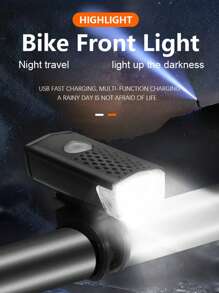 Bike Light Usb Rechargeable Super Bright Front Headlight For Night Riding
