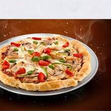 1pc/3pcs, Stainless Steel Pizza Pan, Pizza Mold, Round Baking Pan, Various Sizes, Non-Stick Pizza Baking Pan, Shallow Narrow Edge Round Baking Pan, Fast Heat Conduction Pizza Mold, Suitable For Oven, Very Suitable For Birthday Parties And Home Baking Utensils.
