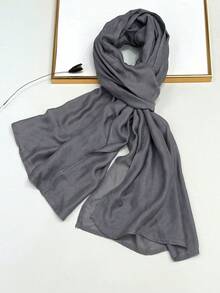 1 szt. Prosta, jednokolorowa, miękka i przyjazna dla skóry chusta na głowę, oddychająca, do codziennego noszenia, elegancka chusta na głowę do sukienki