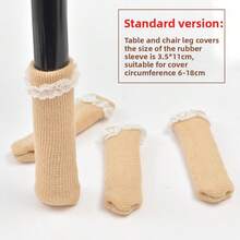Chair Leg Floor Protectors, 4 Pieces Chair Socks For Hardwood Floors, Non-Slip Furniture Socks To Avoid Scratches And Reduce Noise, High Elasticity Bar Stool Leg Covers Furniture Pads