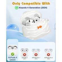 DBoaretiu For Airpods 4th 2024 Case Cute Cartoon Kawaii With Keychain Funny Design Cover Shell For Girls Teens Women Cases For Air Pods 4th Fish7001 - 魚 - 查看 2