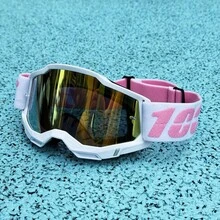 High Quality 100 Motocross Goggles ATV Protection Cycling Racing Motorcycle Glasses MTB Mask Sunglasses Windproof Skiing Goggles - PK-Hồng - Xem 10