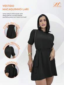 Swisz Women Jumpsuits - 黑色 - 查看 4