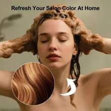 100ml,Brown Hair Dye Shampoo, Easy To Color, Covers White Hair, Improves Rough And Frizzy Hair Texture, Silky Luster, Natural And True Color - Coffee - View 4