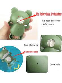 1PC Fun Swimming Frog Bath Toy,Frog Swimming Water Play Toy,Parent Child Interactive Games,Prepare A Perfect Birthday Water Play Gift For Children,Collapsible Beach Toys,Outdoor Water Play,Water Pool - Multicolor - View 9