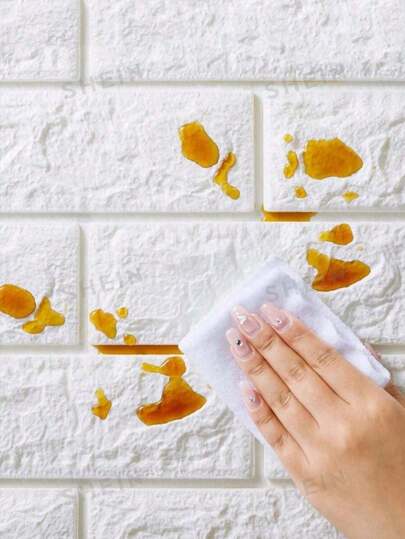 ,Thickened 3D Brick Wand Sticker, Self Adhesive Waterproof Easy Clean, Anti Collision Soundproof, Moderne Living Room Bedroom TV Background Applicable, DIY Renovate Walls, Improve Texture! Birthdays, Anniversaries, Weddings. Back To School Season, Graduation Halloween, National Day Parties, Gatherings, Teacher Wallpaper Paper Stickers Kitchen view 9