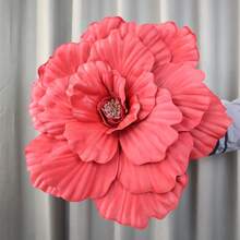 1pc Giant Rose Flowers,Huge Artificial Flowers,Velvet Peony Fake Flower,Creative Gift Handmade Rose For Wedding Anniversary, Valentine's Day, Mother's Day Wedding Display - Multicolor - View 6