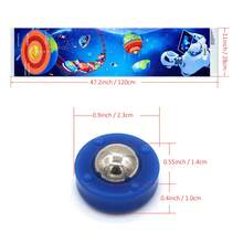 1 Set Erdkruste, Mantel, Kern Schichten Tisch Curling Spiel Set - Wissenschaftliche Popularisierung Bildungs- und Spaßspiel für Familien & Kinder ab 6 Jahren - Ideal als Weihnachts-, Halloween- oder Spielgeschenk