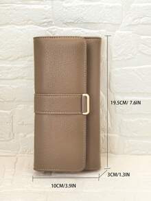 MINGYOU New Women's Long Wallet, Fashion Classic Buckle Flap Multi-Functional Large Capacity Wallet, Women's Cash Wallet, Long Wallet, Essential For Autumn