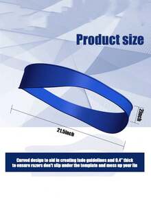 1/2 件硅胶沙龙理发指南颈部修剪模板和理发指南 DIY 发型尺子工具 - 彩色 - 查看 9