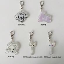 1 pieza Llavero KPOP, Accesorios de llavero, Nuevo llavero de mezclilla, Llaveros, Encantos de teléfono, Accesorios de coche, Encantos de bolso, Accesorios de bolso, Regalo para amigos