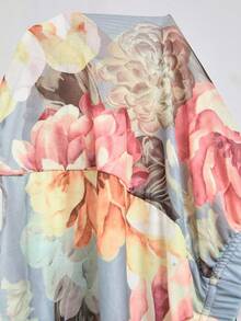 1 件女士性感网眼印花内衣吊带裙，适合居家、情人节、婚礼穿着 - 彩色 - 查看 4