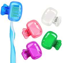 1/2/4pcs Household Toothbrush Holder, Portable Travel Toothbrush Dust Cover Storage Box, Toothbrush Head Protection Clip, Toothbrush Storage Clip, Toothbrush Protective Cover, Toothbrush Head Protective Case, For Home Daily Use And Business Travel, Outdoor Travel And Camping, Bathroom Decor, Back To School, Summer Travel Accessories, Bathroom Gadgets, Bathroom Accessories - Multicolor - View 5