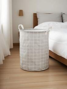 1 件可折叠圆形洗衣篮 - 耐用且容量大，便携式脏衣篮带手柄 - 适用于家庭、宿舍、旅行存储、洗涤 - 彩色 - 查看 11