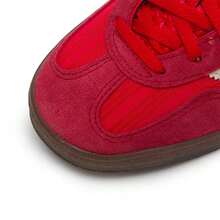 Adidas 女士 Gazelle 室内外日常旅行运动休闲鞋 JS1411 - 亮粉紅螢光/淺猩紅/乳白色 - 查看 11