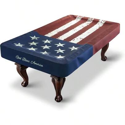 Pool Table Cover Waterproof Indoor Outdoor Heavy Leatherette Pool Table Accessories Billiards Accessories For Protecting Felt 7 8 9 Feet Fitted Billiard Covers Red Blue 7FT OG