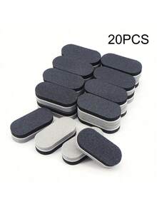 1/10/20/40/80件迷你海绵美甲锉100/180彩色指甲抛光双面打磨抛光角质层去除器修脚美甲锉工具 - 彩色 - 查看 18