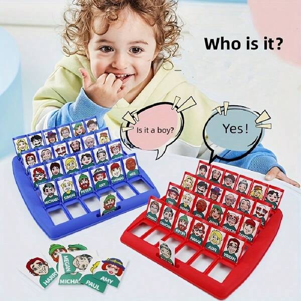 Children's Guessing Game Toy, Logical Thinking Reasoning Matching Who Board Game, Holiday Gift