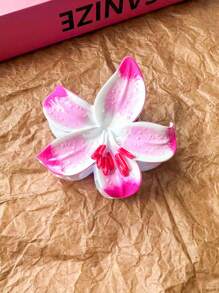 1/2/6 piezas Pinzas para el cabello de diseño de flores de acrílico de gran tamaño, accesorios elegantes y sofisticados para el cabello personalizados para mujeres, uso versátil para el día a día