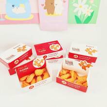 17件炸鸡造型橡皮擦套装圣诞礼物文具儿童文具盒装（8件套）随机包装颜色家庭装（9件套）炸鸡橡皮擦开学季