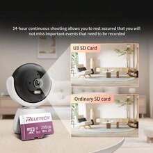 Reletech 高速 TF 卡 32G/64G/256G/512G/128G 大容量存储卡 | 高速 V30 相机 Micro SD 卡 | 超速读写+4K 高清录制 | 适用于无人机/GoPro/行车记录仪 | 兼容 Switch 游戏机 | 耐用、防水、防震 - 粉色 - 查看 3