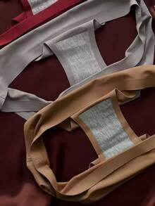 Kit 3 Calcinha Tanga Corte a Laser Sem Costura Fashion Moda Feminina Conforto